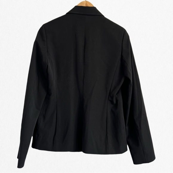 ESPRIT Women’s Black NYLON Lined 3 Button-Up Blazer Size 6 - Picture 2 of 3